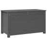 Boîte de rangement Gris 80x40x45,5 cm Bois massif de pin 