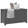 Boîte de rangement Gris 80x40x45,5 cm Bois massif de pin 
