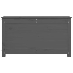 Boîte de rangement Gris 80x40x45,5 cm Bois massif de pin 