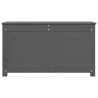 Boîte de rangement Gris 80x40x45,5 cm Bois massif de pin 