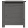 Boîte de rangement Gris 80x40x45,5 cm Bois massif de pin 