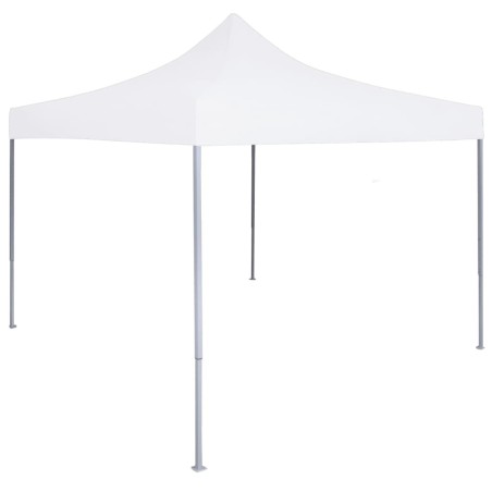 Tente réception pliable professionnelle 2x2 m Acier Blanc 