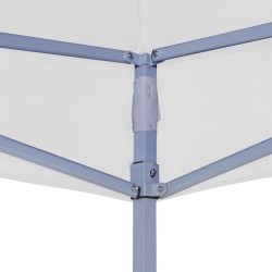 Tente réception pliable professionnelle 2x2 m Acier Blanc 