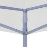 Tente réception pliable professionnelle 2x2 m Acier Blanc 
