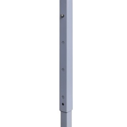 Tente réception pliable professionnelle 2x2 m Acier Blanc 