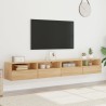 Meubles TV muraux 2pcs chêne sonoma 100x30x30cm bois ingénierie 