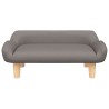 Canapé pour enfants taupe 70x40x24 cm tissu 