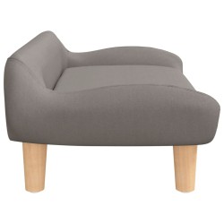 Canapé pour enfants taupe 70x40x24 cm tissu 