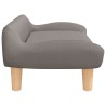 Canapé pour enfants taupe 70x40x24 cm tissu 