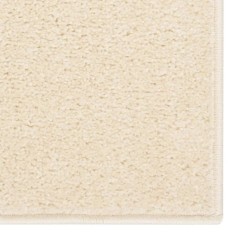 Tapis à poils courts 160x230 cm Crème 