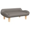 Lit pour chien taupe 70x40x24 cm tissu 