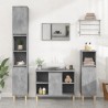 Meuble d'évier gris béton 80x33x60 cm bois d'ingénierie 