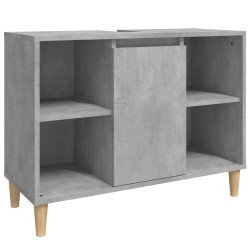Meuble d'évier gris béton 80x33x60 cm bois d'ingénierie 