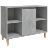 Meuble d'évier gris béton 80x33x60 cm bois d'ingénierie 