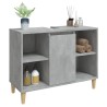 Meuble d'évier gris béton 80x33x60 cm bois d'ingénierie 