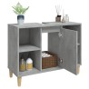 Meuble d'évier gris béton 80x33x60 cm bois d'ingénierie 