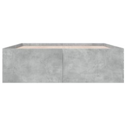 Cadre de lit sans matelas gris béton 150x200 cm 