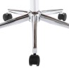 Chaise pivotante de bureau Gris Bois courbé et tissu 