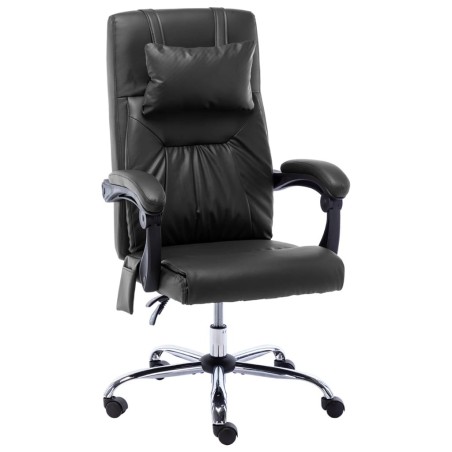 Chaise de bureau de massage Noir Similicuir 