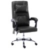 Chaise de bureau de massage Noir Similicuir 