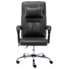 Chaise de bureau de massage Noir Similicuir 