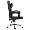 Chaise de bureau de massage Noir Similicuir 