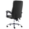 Chaise de bureau de massage Noir Similicuir 
