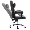 Chaise de bureau de massage Noir Similicuir 
