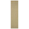 Tapis Sisal naturel 66x250 cm Vert 