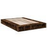 Cadre de lit sans matelas chêne fumé 150x200 cm 