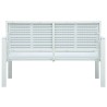 Banc de jardin 120 cm PEHD Blanc Aspect de bois 