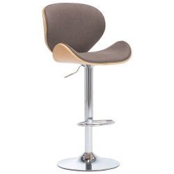 Tabouret de bar Taupe Tissu 