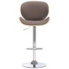 Tabouret de bar Taupe Tissu 