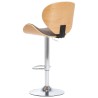Tabouret de bar Taupe Tissu 