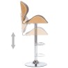 Tabouret de bar Taupe Tissu 