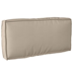 Ensemble de coussins de palette 2 pièces taupe en tissu Oxford 