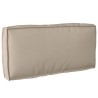 Ensemble de coussins de palette 2 pièces taupe en tissu Oxford 