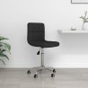 Chaise pivotante de bureau Noir Tissu 