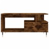 Table basse Chêne fumé 90x49x45 cm Bois d'ingénierie 