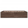 Cadre de lit sans matelas chêne marron 140x190 cm 
