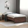 Cadre de lit sans matelas chêne marron 75x190 cm 