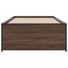Cadre de lit sans matelas chêne marron 75x190 cm 