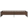 Cadre de lit sans matelas chêne marron 75x190 cm 