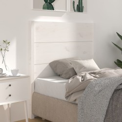 Tête de lit Blanc 81x4x100 cm Bois massif de pin 