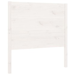 Tête de lit Blanc 81x4x100 cm Bois massif de pin 