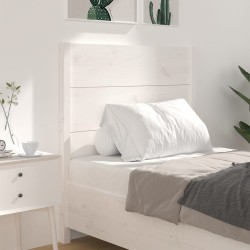 Tête de lit Blanc 81x4x100 cm Bois massif de pin 