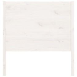 Tête de lit Blanc 81x4x100 cm Bois massif de pin 