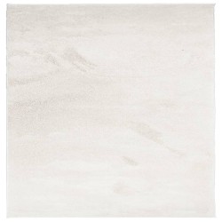 Tapis OVIEDO à poils courts beige 160x160 cm 