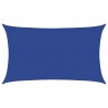 Voile d'ombrage 160 g/m² rectangulaire bleu 5x8 m PEHD 
