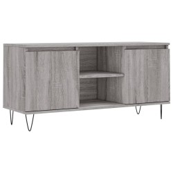 Meuble TV sonoma gris 104x35x50 cm bois d'ingénierie 